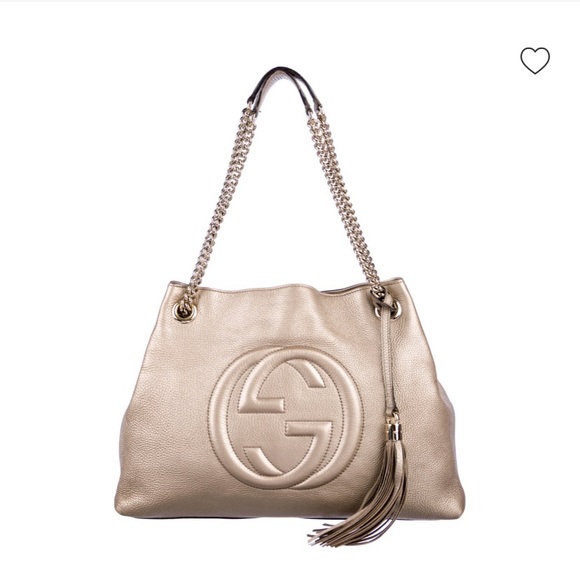 Gucci Soho Chain Metallic Shoulder Bag - Picture 2 of 9